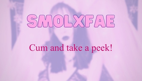 Leaked smolxfae header onlyfans leaked